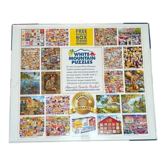 White Mountain Jigsaw Puzzle "Movies" 1000 Pieces 24" x 30" Movies‎ Films - Picture 2 of 10